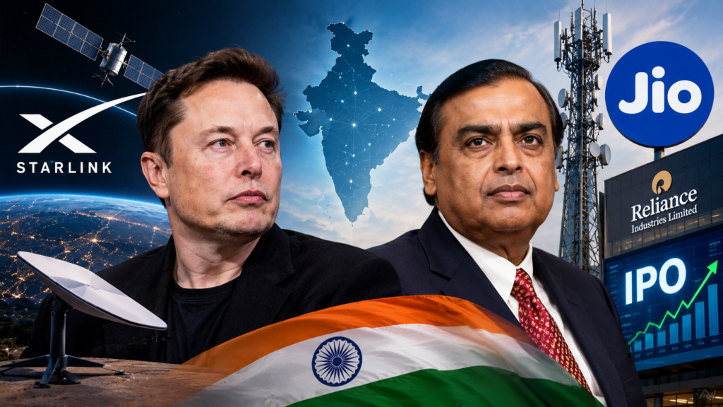 Musk vs Ambani: Starlink’s India Delay Meets Jio’s Record IPO
